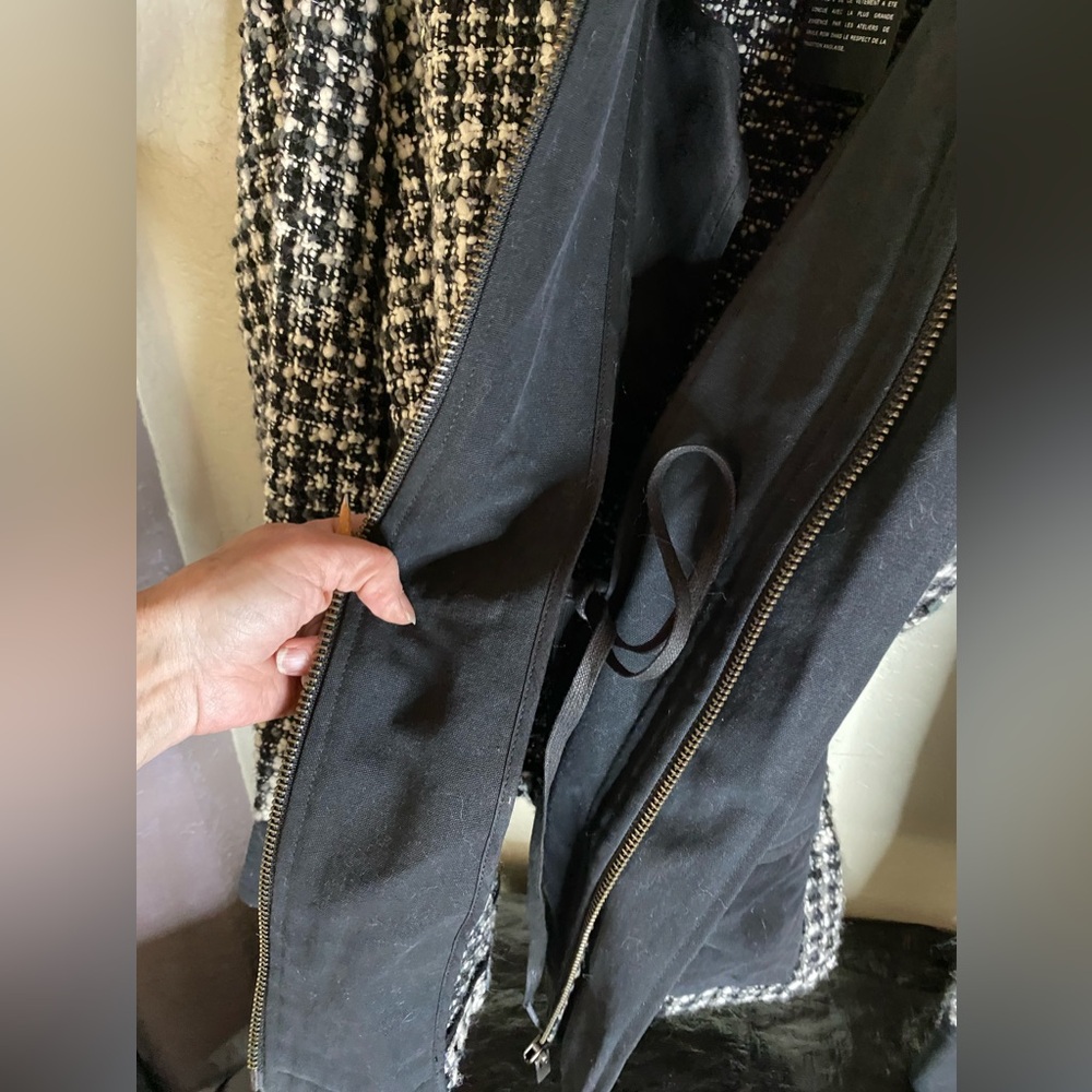Final CCO📍🔥THE KOOPLES GARDEN TWEED BLACK, GRAY RELAXED FIT JACKET BIG POCKETS - Picture 8 of 17